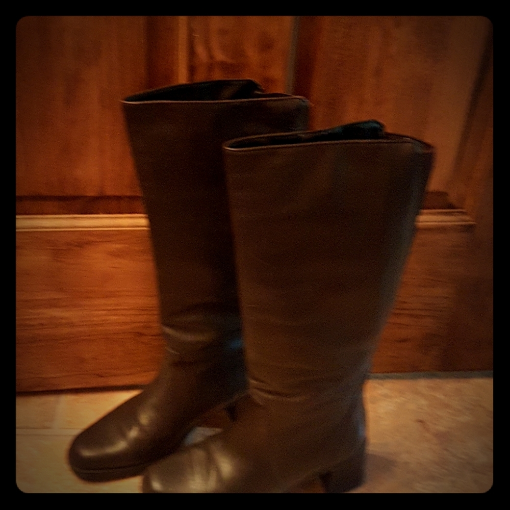 Blondo sz 6.5 brown Waterproof Tall Leather boots